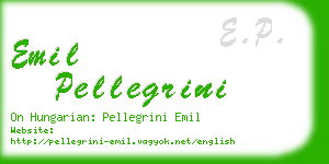 emil pellegrini business card